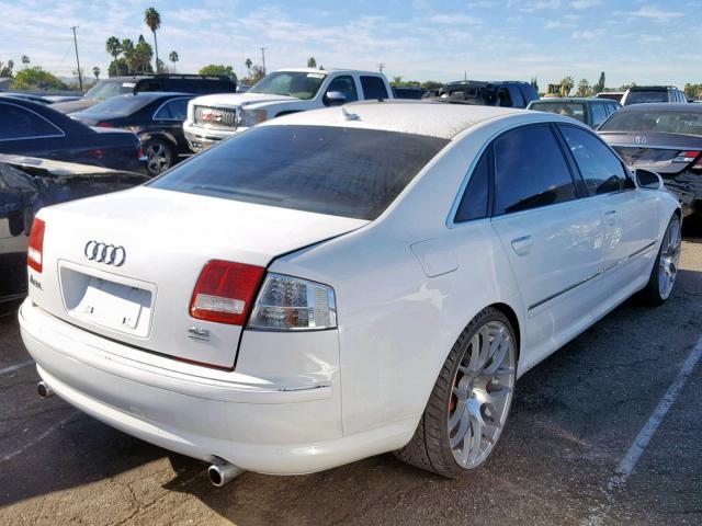 WAUMV44E57N020206 - 2007 AUDI A8 L QUATT WHITE photo 4