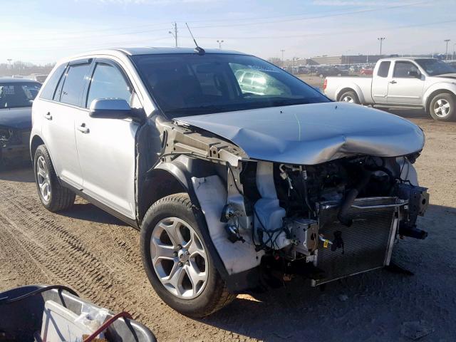 2FMDK3JC9DBE24380 - 2013 FORD EDGE SEL SILVER photo 1