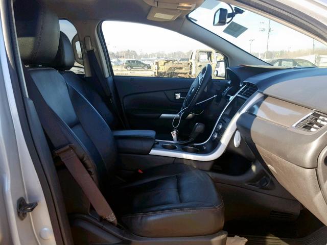 2FMDK3JC9DBE24380 - 2013 FORD EDGE SEL SILVER photo 5