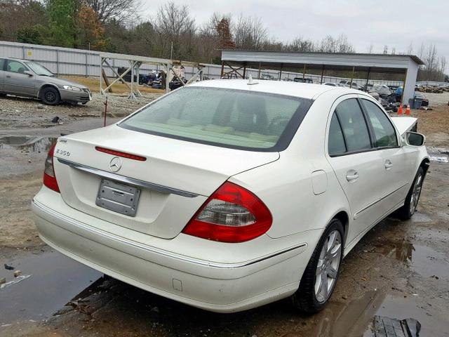 WDBUF56X47B065352 - 2007 MERCEDES-BENZ E 350 WHITE photo 4