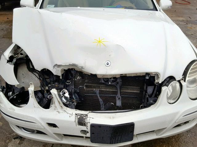 WDBUF56X47B065352 - 2007 MERCEDES-BENZ E 350 WHITE photo 7