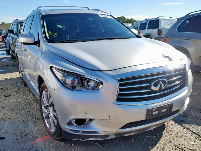 5N1CL0MN8EC520975 - 2014 INFINITI QX60 HYBRI SILVER photo 1