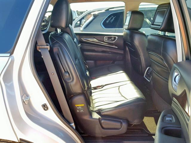 5N1CL0MN8EC520975 - 2014 INFINITI QX60 HYBRI SILVER photo 6