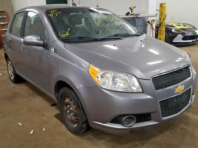 KL1TD6DE0AB134269 - 2010 CHEVROLET AVEO LS GRAY photo 1
