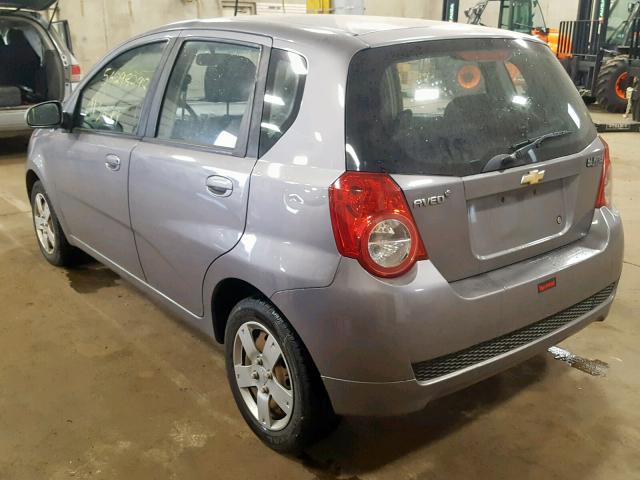KL1TD6DE0AB134269 - 2010 CHEVROLET AVEO LS GRAY photo 3