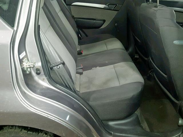 KL1TD6DE0AB134269 - 2010 CHEVROLET AVEO LS GRAY photo 6
