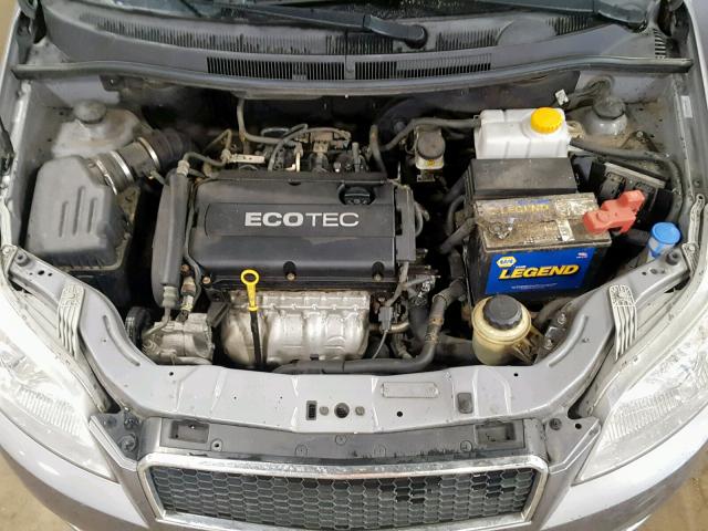 KL1TD6DE0AB134269 - 2010 CHEVROLET AVEO LS GRAY photo 7