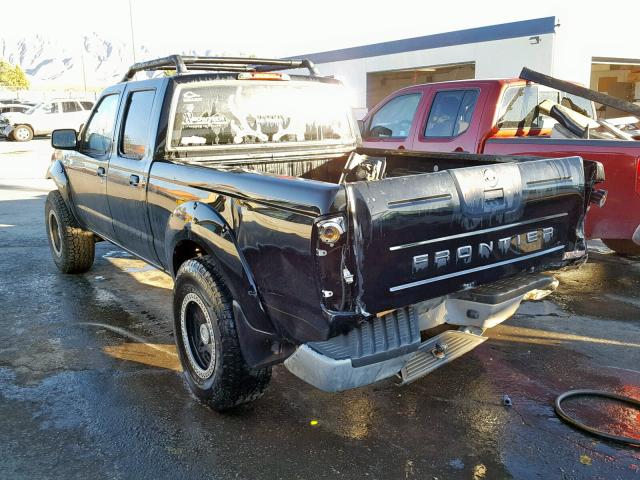 1N6MD29Y83C427288 - 2003 NISSAN FRONTIER C BLACK photo 3