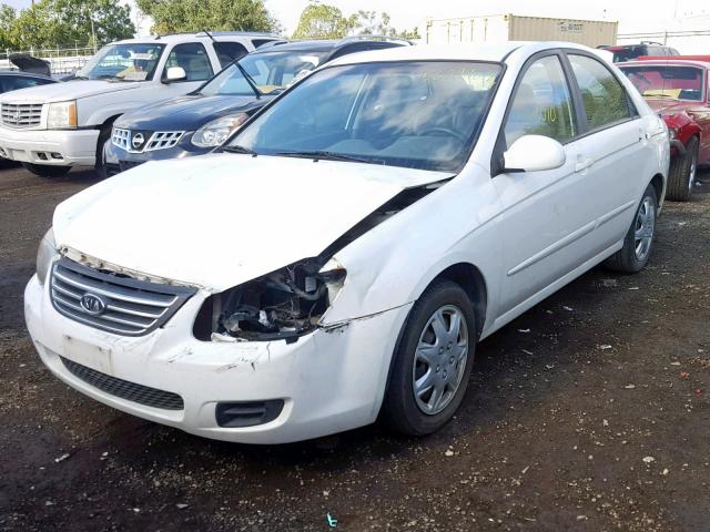 KNAFE222795667716 - 2009 KIA SPECTRA EX WHITE photo 2