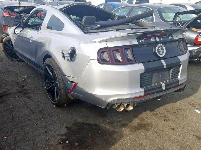 1ZVBP8JZ3D5282236 - 2013 FORD MUSTANG SH SILVER photo 3