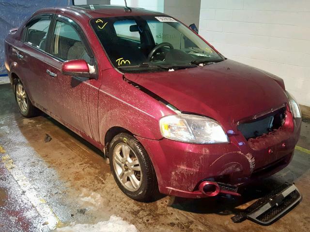 3G1TC5DE6AL131552 - 2010 CHEVROLET AVEO LT MAROON photo 1