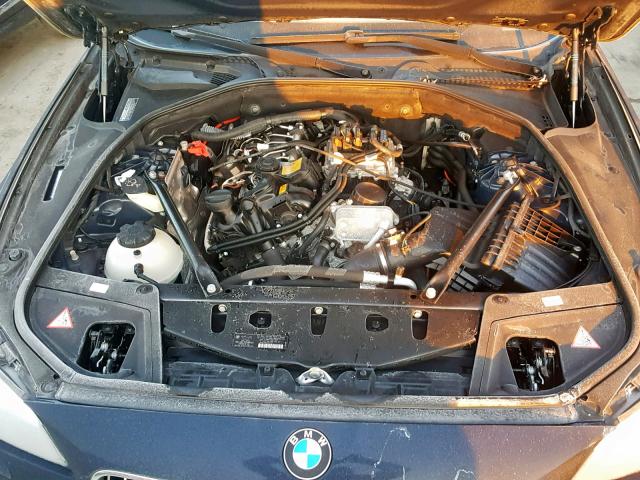 WBA5A7C5XED613727 - 2014 BMW 528 XI BLACK photo 7