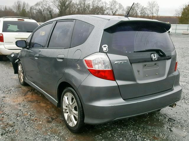 JHMGE8H55BS007854 - 2011 HONDA FIT SPORT GRAY photo 3