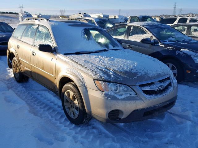 4S4BP60C397330815 - 2009 SUBARU OUTBACK GOLD photo 1