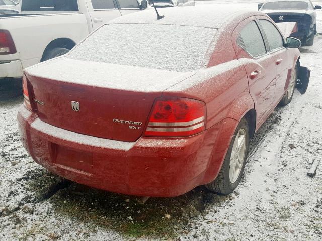 1B3CC5FB8AN145660 - 2010 DODGE AVENGER R/ RED photo 4