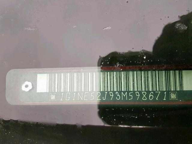 1G1NE52J93M598671 - 2003 CHEVROLET MALIBU LS RED photo 10