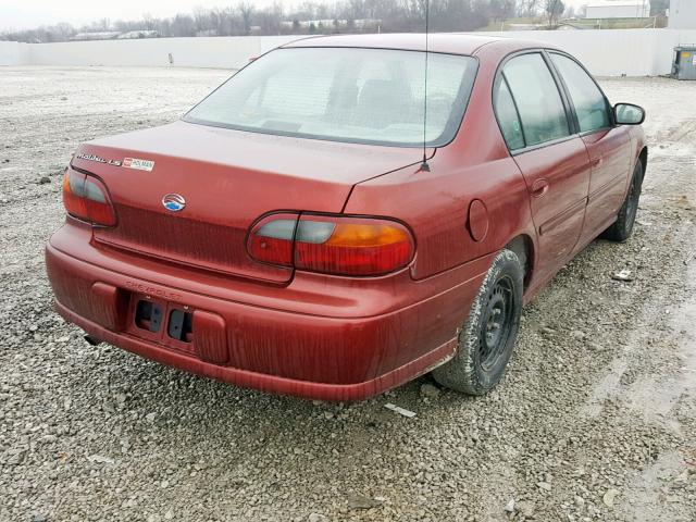 1G1NE52J93M598671 - 2003 CHEVROLET MALIBU LS RED photo 4