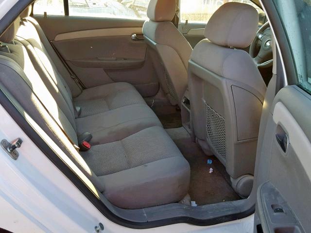 1G1ZG57B19F139158 - 2009 CHEVROLET MALIBU LS თეთრი ფოტო 6