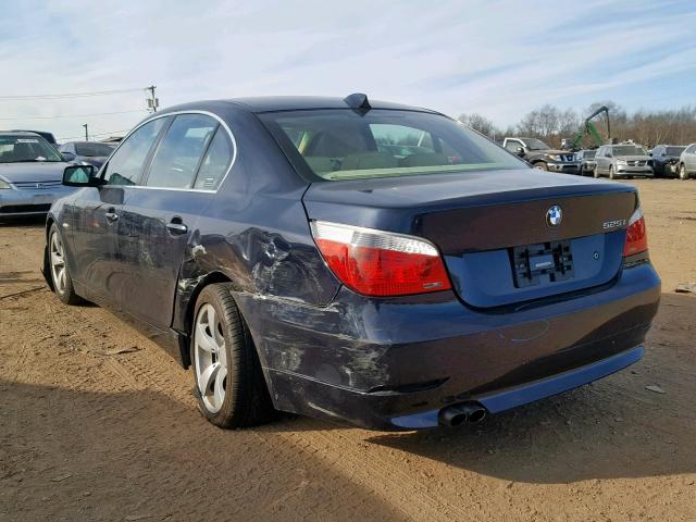 WBANE53557CW64618 - 2007 BMW 525 I BLACK photo 3