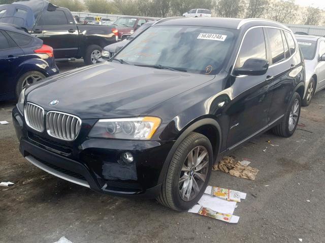 5UXWX5C50BL703169 - 2011 BMW X3 XDRIVE2 BLACK photo 2