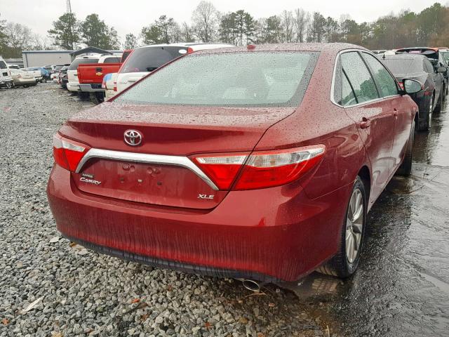 4T1BF1FK1GU612082 - 2016 TOYOTA CAMRY LE MAROON photo 4