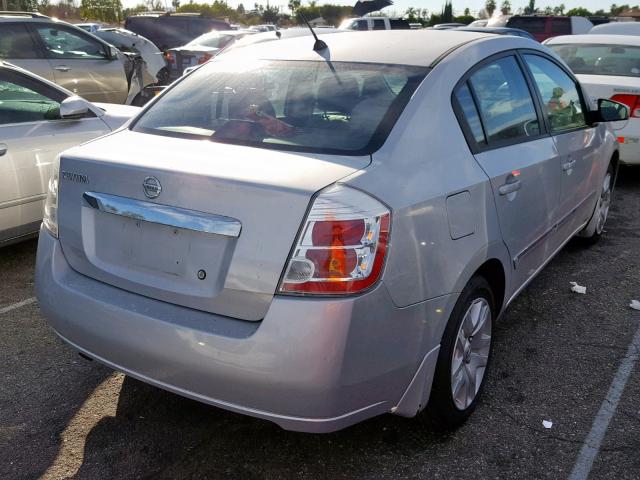 3N1AB6AP3AL699693 - 2010 NISSAN SENTRA 2.0 SILVER photo 4