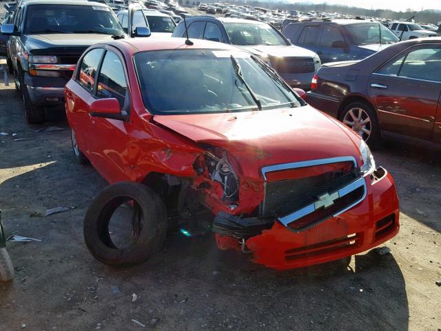 KL1TD56E39B343881 - 2009 CHEVROLET AVEO LS RED photo 1