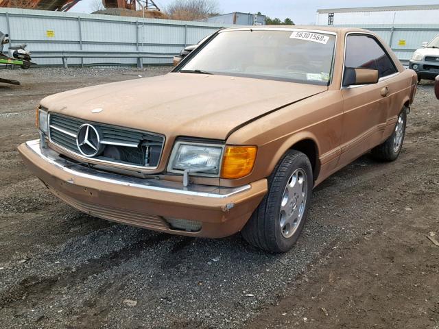 WDBCA45E9KA489662 - 1989 MERCEDES-BENZ 560 SEC BROWN photo 2