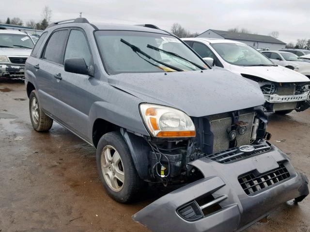 KNDJF724087463190 - 2008 KIA SPORTAGE L GRAY photo 1