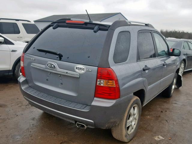 KNDJF724087463190 - 2008 KIA SPORTAGE L GRAY photo 4