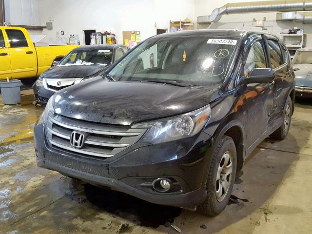 2HKRM4H79CH116440 - 2012 HONDA CR-V EXL BLACK photo 2