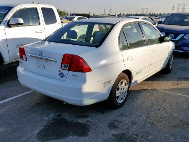 1HGEN26543L000187 - 2003 HONDA CIVIC GX WHITE photo 4