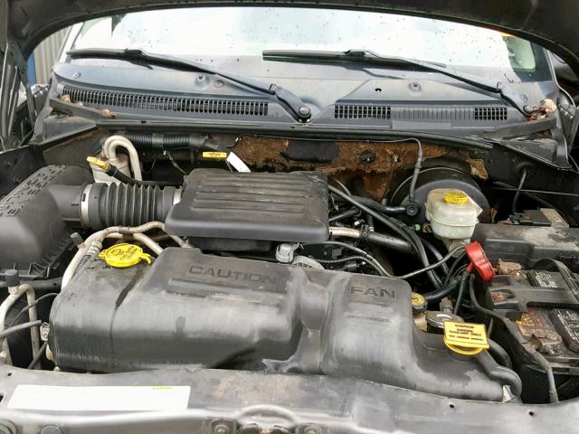 1D7HL38N43S190069 - 2003 DODGE DAKOTA QUA GRAY photo 7