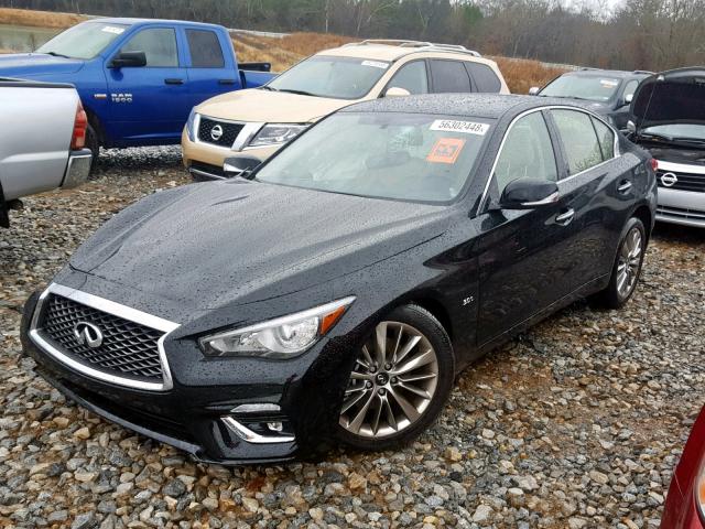 JN1EV7AP3JM591806 - 2018 INFINITI Q50 LUXE BLACK photo 2