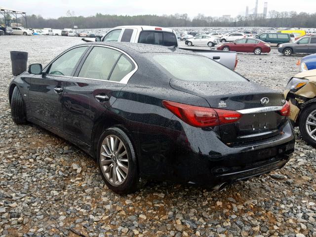 JN1EV7AP3JM591806 - 2018 INFINITI Q50 LUXE BLACK photo 3