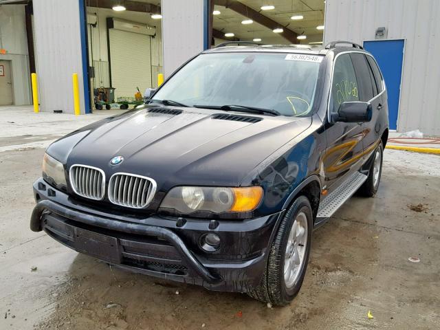 WBAFB33531LH26450 - 2001 BMW X5 4.4I BLACK photo 2