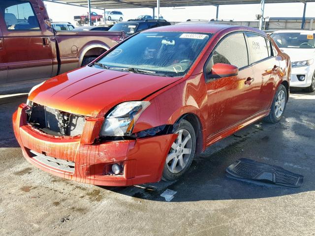 3N1AB6AP9AL707019 - 2010 NISSAN SENTRA 2.0 ORANGE photo 2