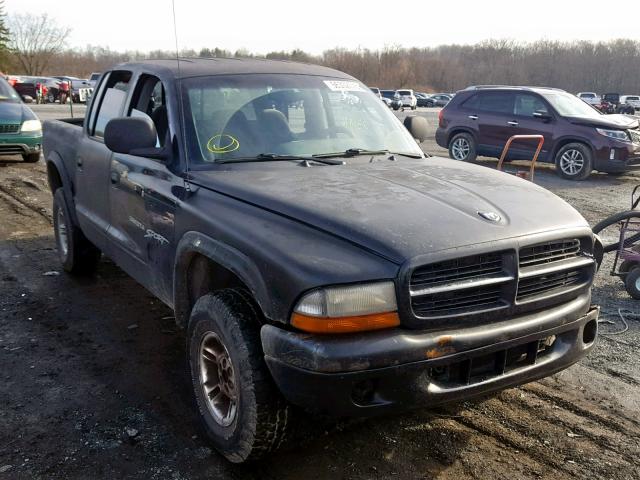 1B7GG2AN6YS770333 - 2000 DODGE DAKOTA QUA BLACK photo 1