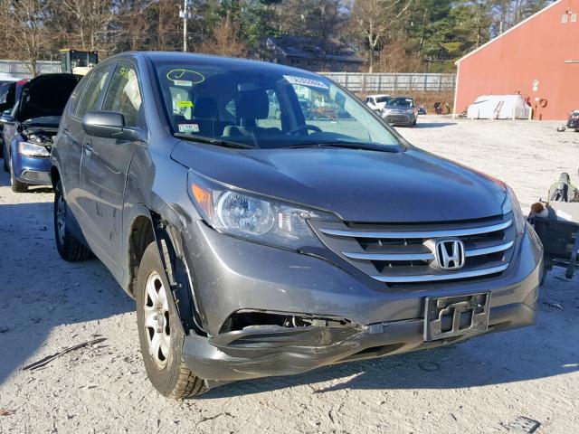 2HKRM4H33EH715172 - 2014 HONDA CR-V LX GRAY photo 1