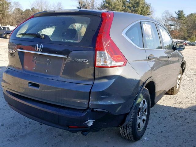 2HKRM4H33EH715172 - 2014 HONDA CR-V LX GRAY photo 4