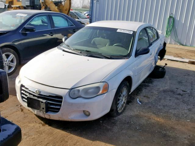 1C3EL56T64N167178 - 2004 CHRYSLER SEBRING LX WHITE photo 2