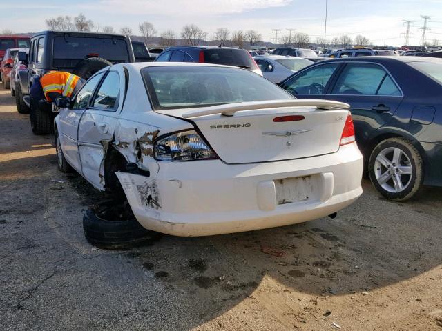 1C3EL56T64N167178 - 2004 CHRYSLER SEBRING LX WHITE photo 3