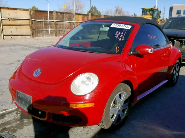 3VWRF31Y66M300446 - 2006 VOLKSWAGEN NEW BEETLE Qırmızı foto 2