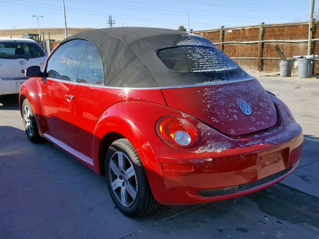 3VWRF31Y66M300446 - 2006 VOLKSWAGEN NEW BEETLE Qırmızı foto 3