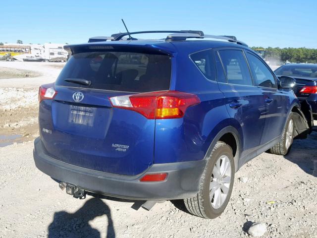 2T3DFREV5FW266644 - 2015 TOYOTA RAV4 LIMIT BLUE photo 4