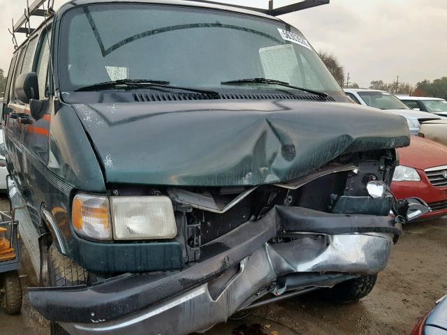 2B6HB21X8TK126148 - 1996 DODGE RAM VAN B2 GREEN photo 1