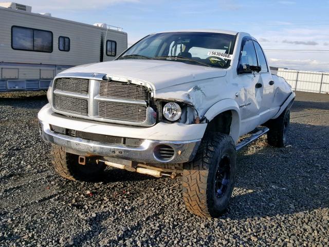 3D7KS28C85G719454 - 2005 DODGE RAM 2500 S WHITE photo 1