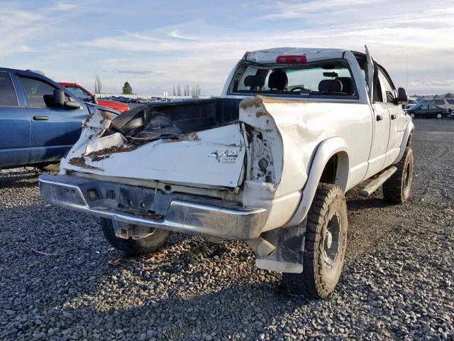 3D7KS28C85G719454 - 2005 DODGE RAM 2500 S WHITE photo 4