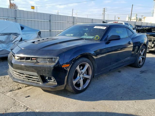 2G1FK1EJ1E9168800 - 2014 CHEVROLET CAMARO 2SS BLACK photo 2