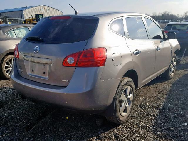 JN8AS5MV0AW608606 - 2010 NISSAN ROGUE S GRAY photo 4